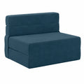 Sofa – 70 × 80 × 60 cm, rechteckige Form, aus Stoff, Blau, für Wohnzimmer