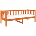 Bettgestell – 90 × 190 cm, moderner Stil, aus Massivholz und Kiefernholz, Braun