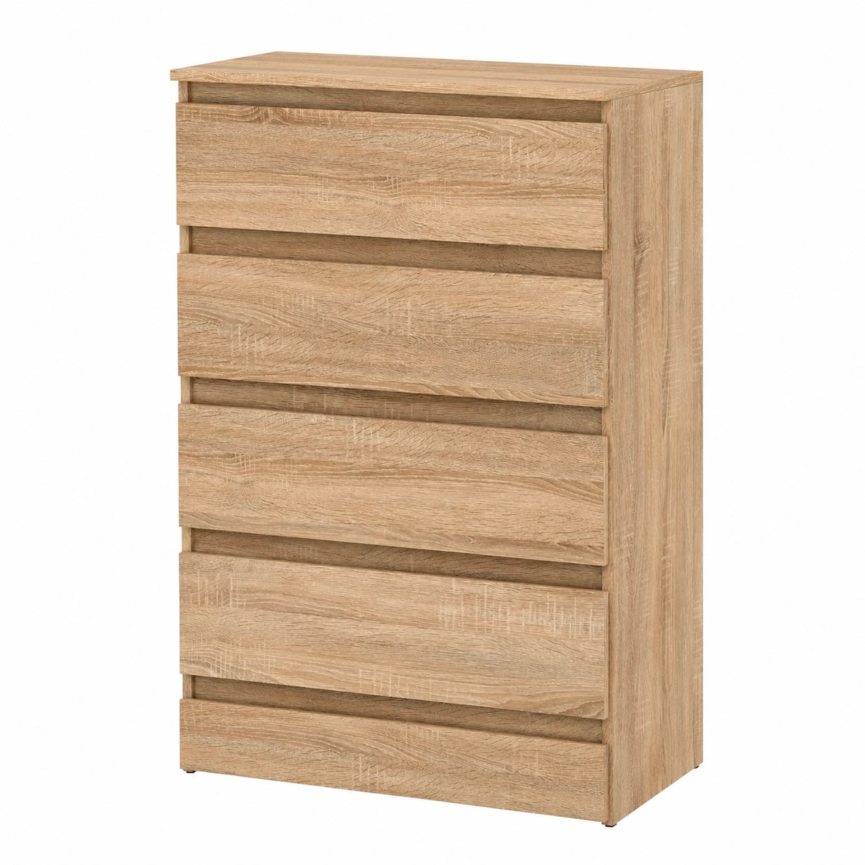 Kommode – 70 × 115 × 33,5 cm, moderner Stil, mit Schubladen, aus Holz, für Schlafzimmer und Flur