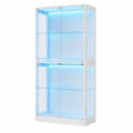 Vitrinenschrank – 178 cm, mit LED-Beleuchtung, aus Glas