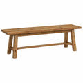 Bank – 140 × 35 × 45 cm, Braun, für Wohnzimmer, Schlafzimmer und Flur